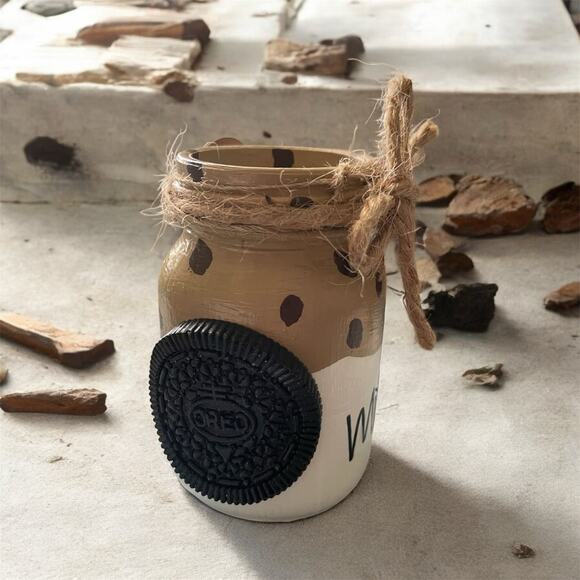 ⤵️🆕 Glass Faux Milk Bottle Decor For Farmhouse Tiered Tray, Farmhouse Decor - Picture 4 of 10